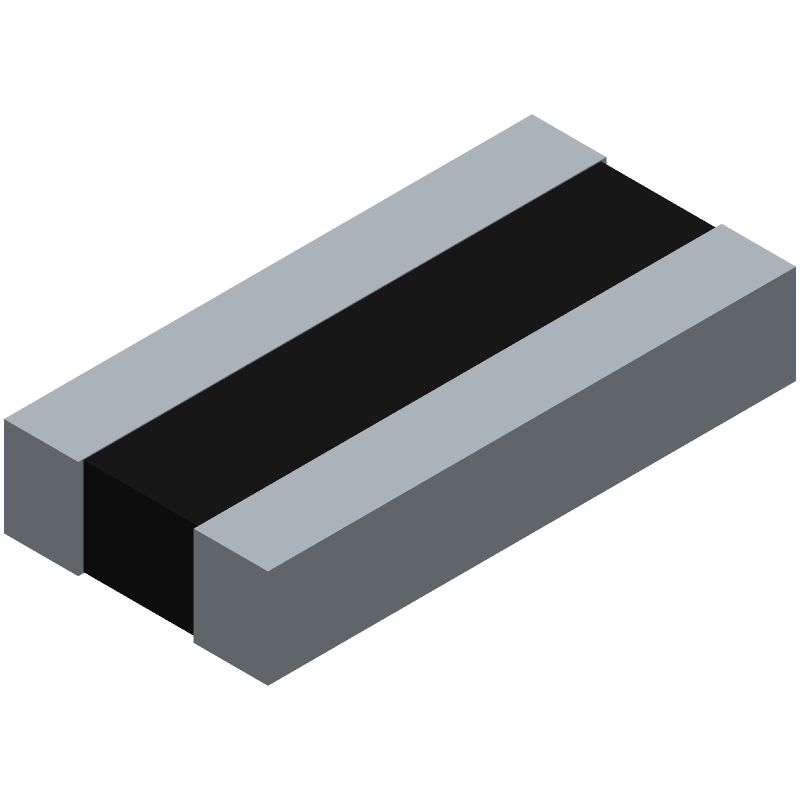 Fixed Resistor, Thin Film, 1W, 0.1ohm, 1% +/-Tol, -50,50ppm/Cel, 1206