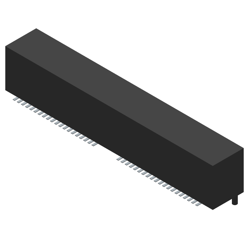 Conn High Speed Micro Plane HDR 80 POS 0.8mm Solder ST SMD Tray
