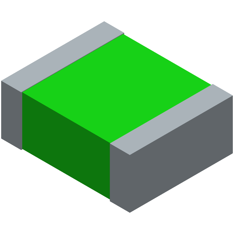 PTC Resettable Fuse 0.1A Hold, 0.3A Trip, 30VDC, 10A, 1.6 Ohm, 1210 SMD