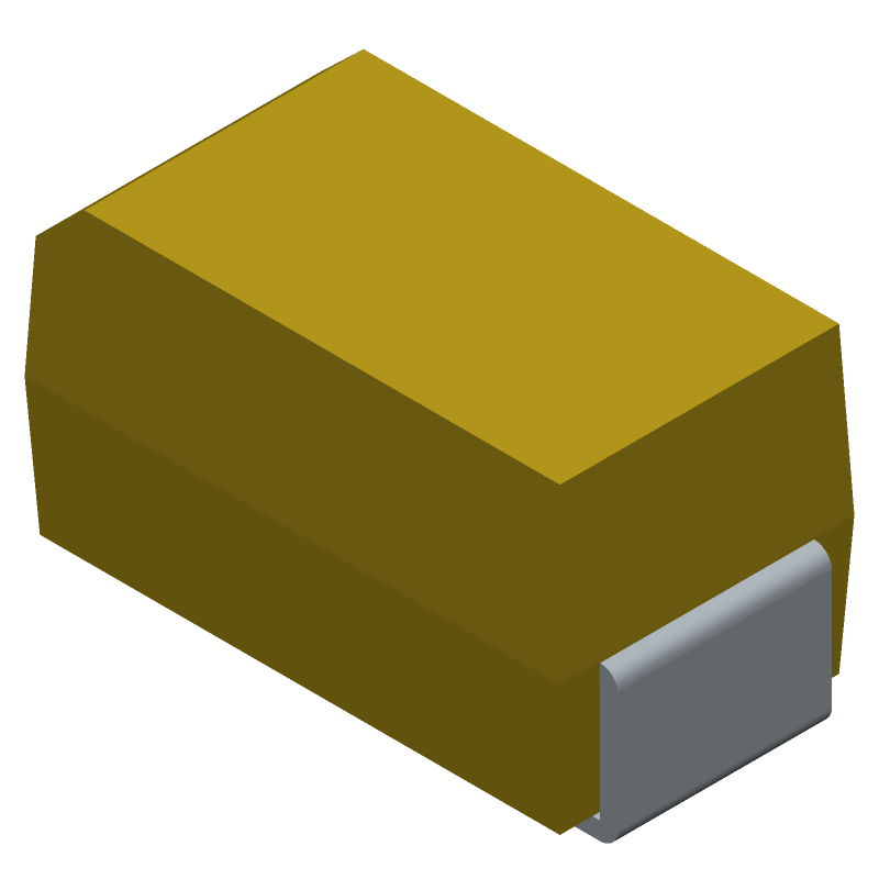 Tantalum Capacitor, Polarized, Tantalum (dry/solid), 6.3V, 20% +Tol, 20% -Tol, 33uF, Surface Mount, 1206, CHIP
