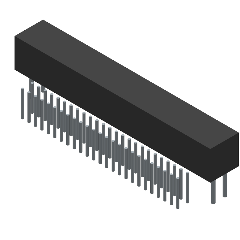 Conn Shrouded Header (4 Sides) HDR 50 POS 1.27mm Solder RA Side Entry Thru-Hole TIGER EYE™ Tube