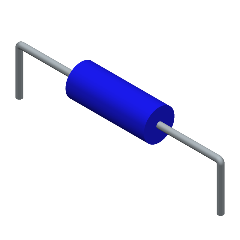10uH 5% Axial Ferrite RF Choke, 7.9MHz, 370mA, 750mR DCR