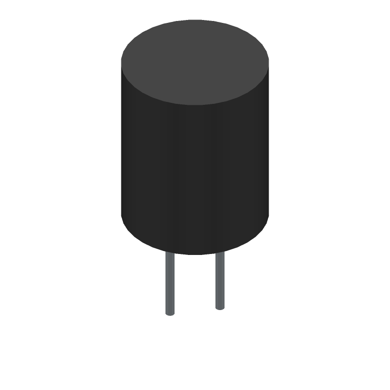 Polymer Al Electrolytic Cap 1500uF 6.3V 10mR Radial