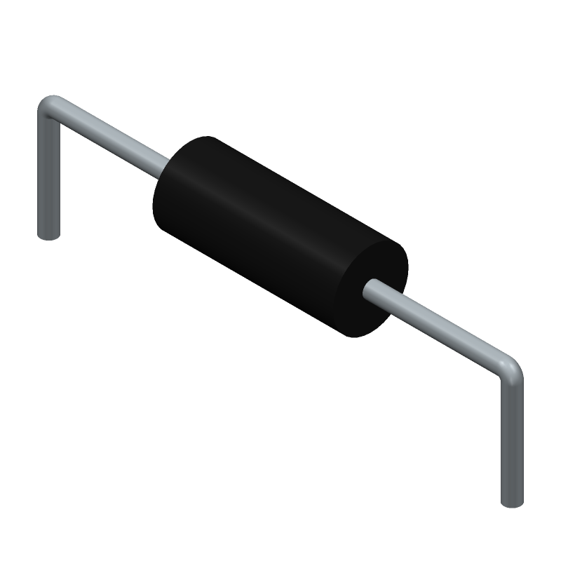 1W 10kR 1% Metal Film Resistor, Through Hole, Axial