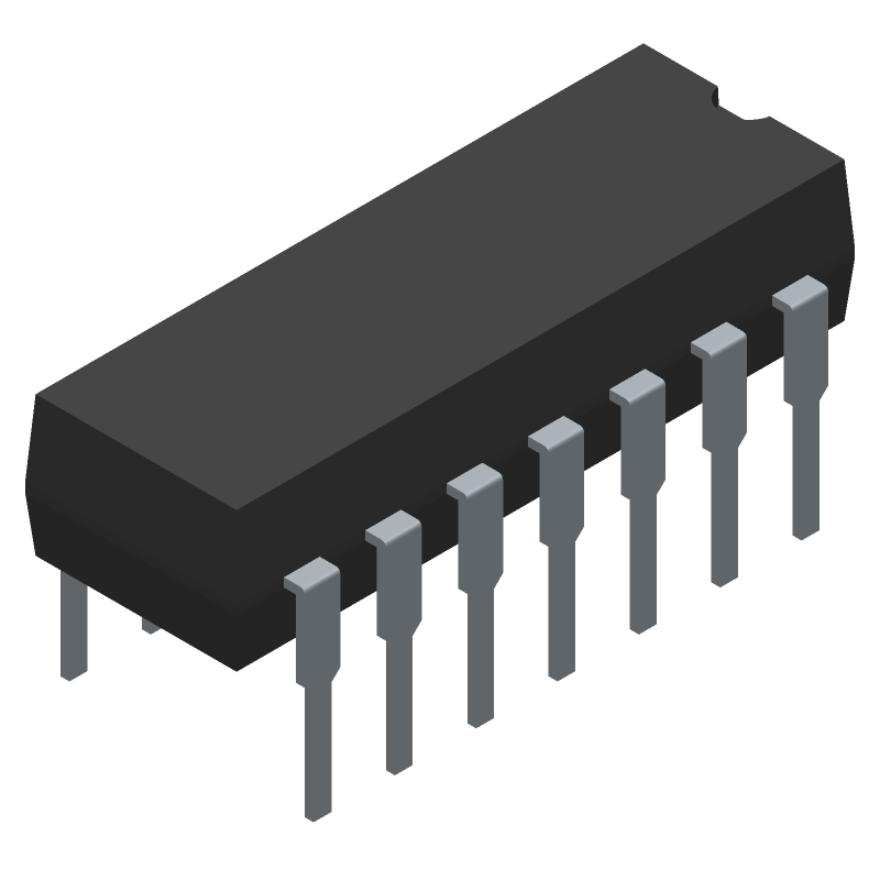 Half Bridge Based MOSFET Driver, 2.3A, CMOS, PDIP14, LEAD FREE, PLASTIC, MS-001AC, DIP-14