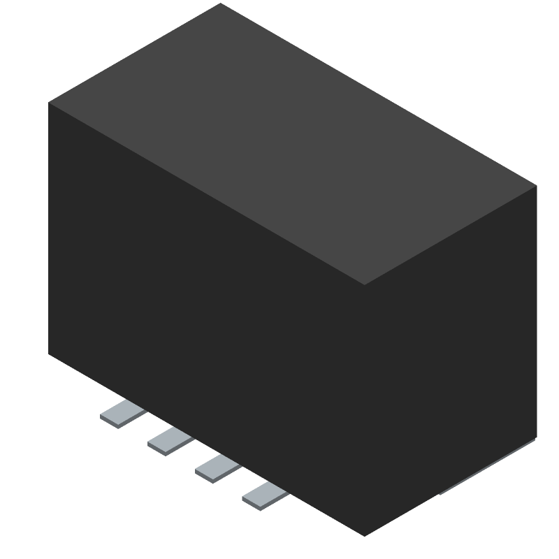 4 Pos 1.25mm RA Solder SMD Receptacle, Tin Plated