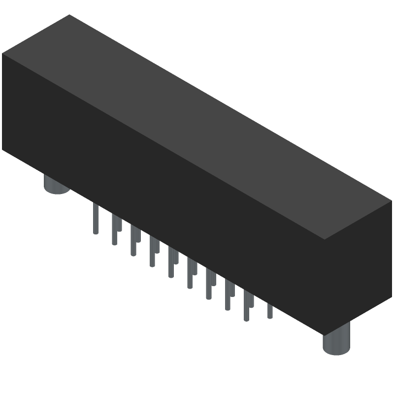 D Type Connector, 36 Contact(s), Female, 0.05 inch Pitch, Solder Terminal, M2.5, Receptacle, ROHS COMPLIANT
