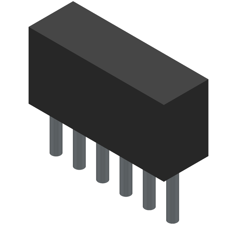 Header, nominal current: 6 A, rated voltage (III/2): 160 V, number of positions: 4, pitch: 2.54 mm, color: black, contact surface: Gold, mounting: THR soldering, Sample values available under SAMPLE MCto