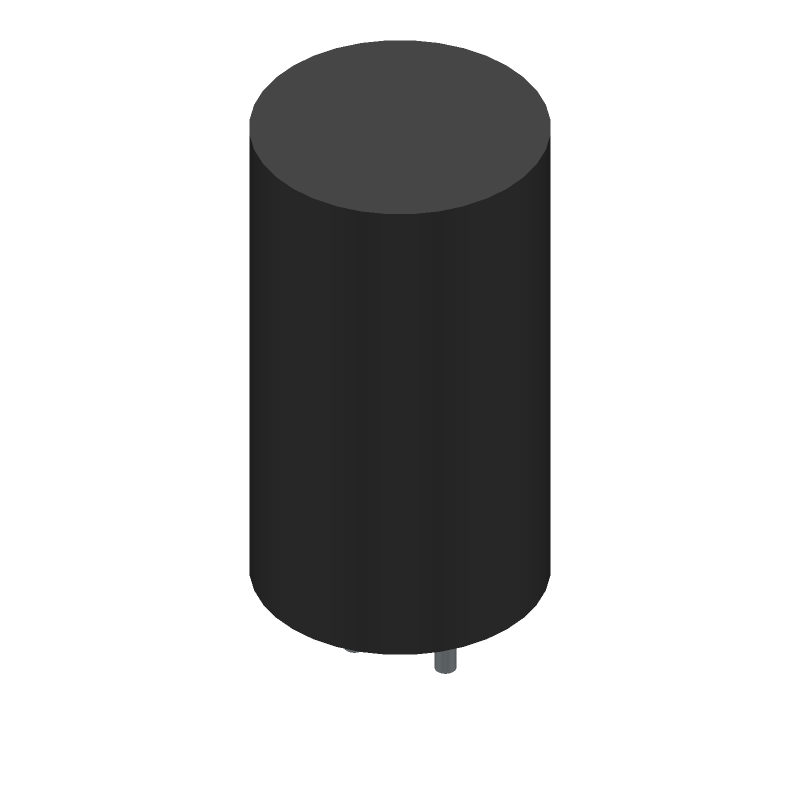 150uF 450V Al Electrolytic Cap, Snap-In, 22x40mm, 1.18A