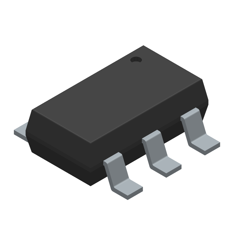 N-Ch MOSFET, 45V, 4.8A, 46mR, SOT-23-6, Surface Mount