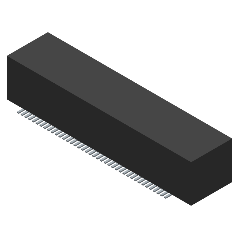 0.4mm Pitch 80 Pos Receptacle Connector, Straight, SMT, Gold
