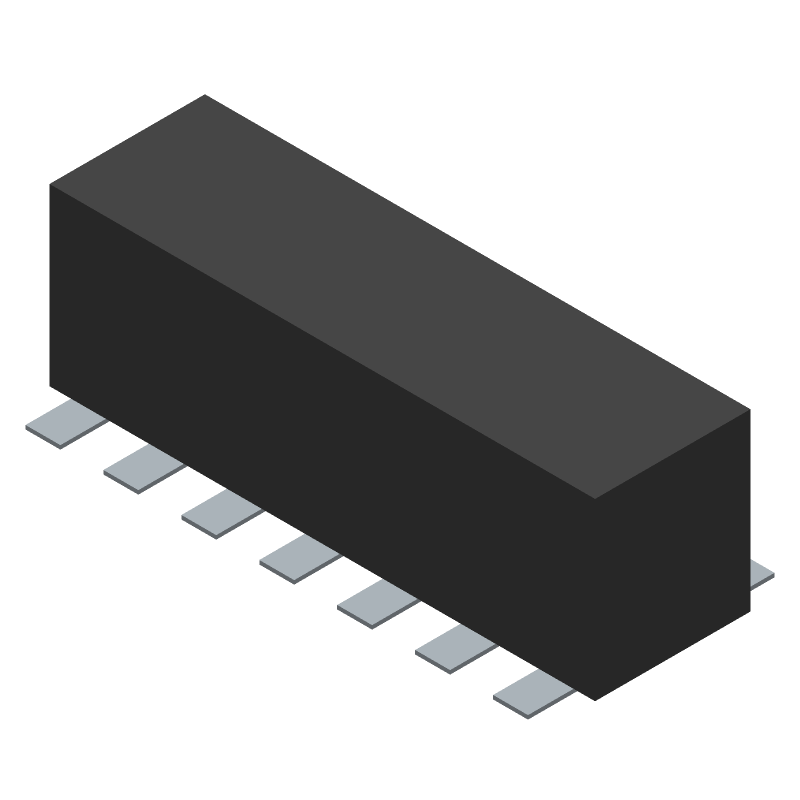 14 Pos 2mm Socket Strip, Straight, SMD, Gold