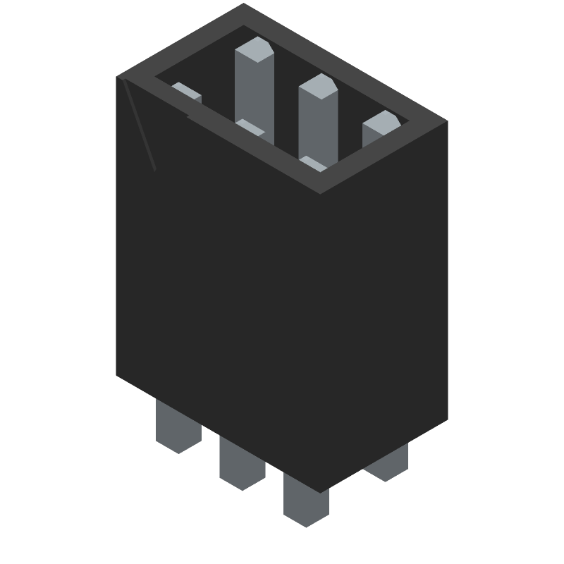3 Pos Terminal Block, 200V, 6A, 2.5mm Pitch, Thru-Hole