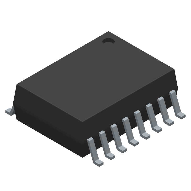 Analog IC, 4 Ch, 5.6kV Iso, 3-5.5V, SOIC-16
