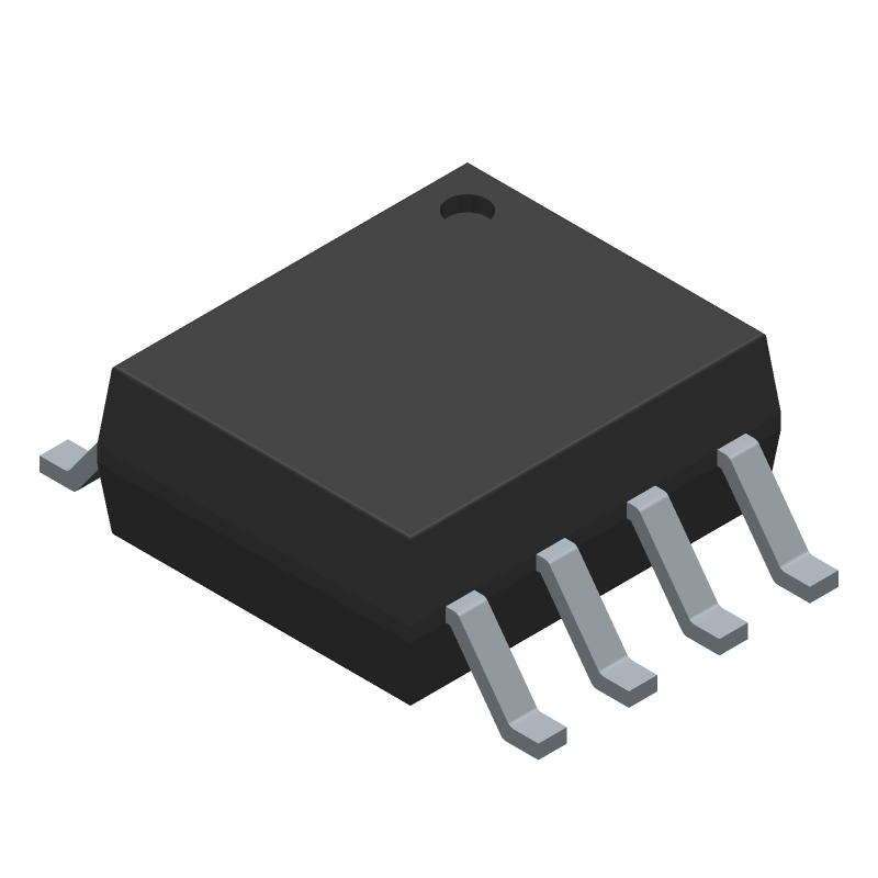 2-Ch Transistor Optocoupler, 3kV Isolation, 80V VCEO, SOIC
