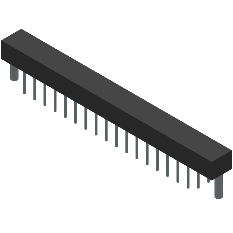 Conn Board to Board RCP 68 POS 1.27mm Solder ST Thru-Hole Tray