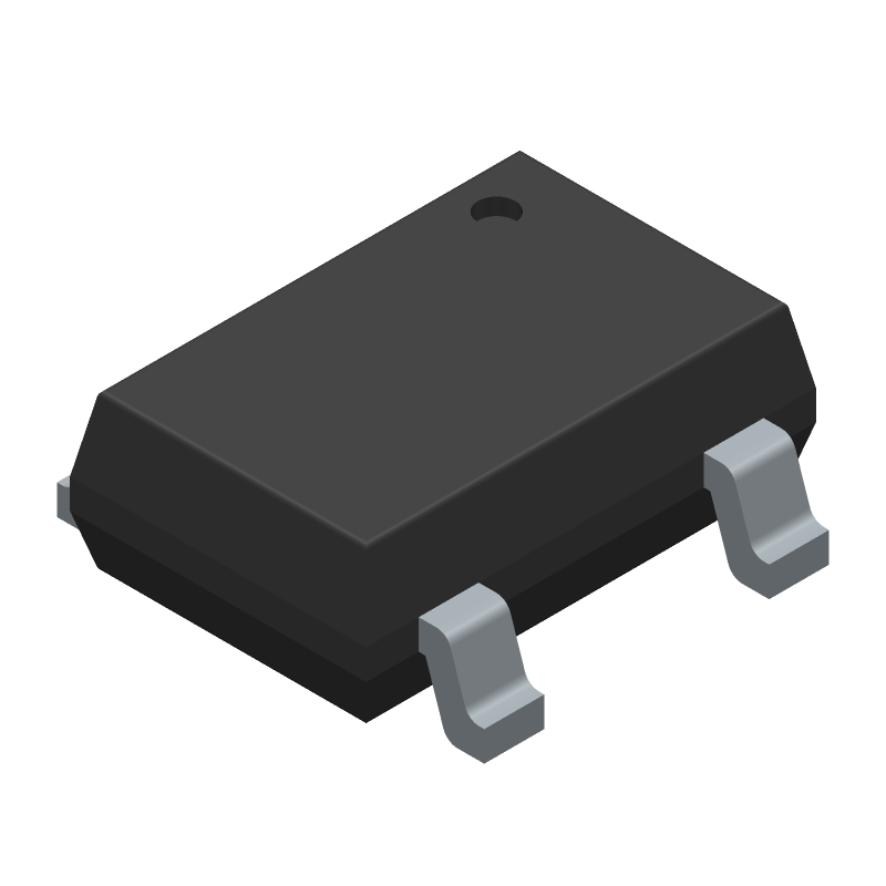 Hall Effect Sensor, -4mT Min, 4mT Max, Rectangular, Surface Mount, SOT-23W, 5 PIN