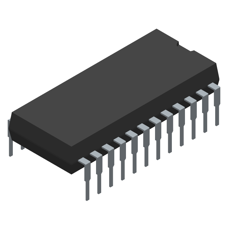 2KX8 EEPROM 5V, 200ns, PDIP24, LEAD AND HALOGEN FREE, PLASTIC, DIP-24