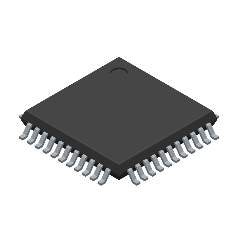 8-bit MCU, 32KB Flash, 16MHz, LQFP, I2C, SPI, UART, 34 I/O
