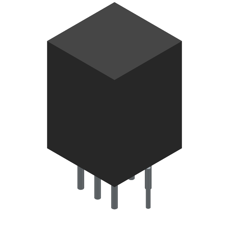 Pushbutton Switch, DPDT, Latched, 0.1A, 30VDC, Solder Terminal, Through Hole-straight