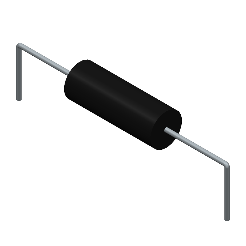 Wirewound Resistor, 5W, 0.05 Ohm, 1% Tol, Axial