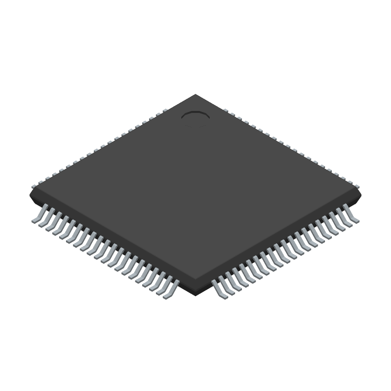 Dual-Port 100Mbps Ethernet PHY Transceiver, Industrial Temp, TQFP