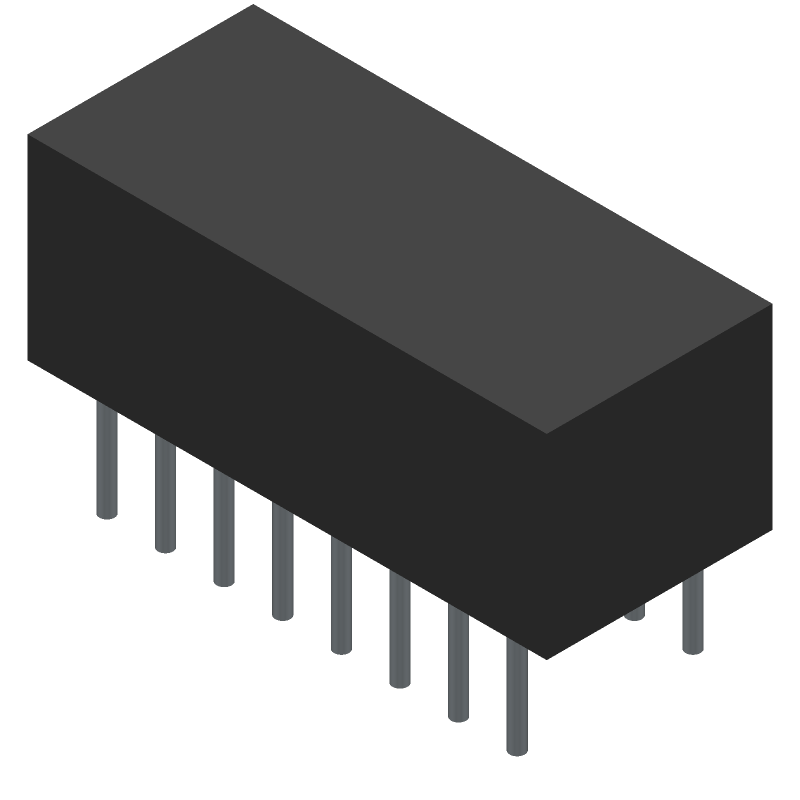 Slide DIP Switch, SPDT, 0.05A, 24VDC, Through Hole