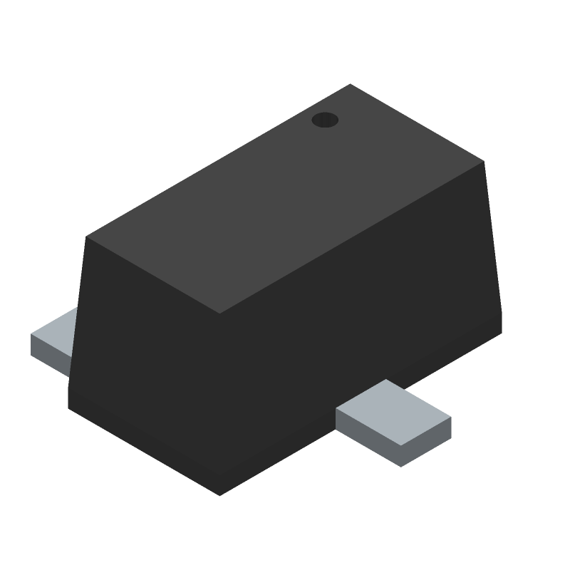 Small Signal Field-Effect Transistor, 0.2A I(D), 50V, 1-Element, N-Channel, Silicon, Metal-oxide Semiconductor FET, HALOGEN FREE AND ROHS COMPLIANT, EMT3F, SC-89, 3 PIN