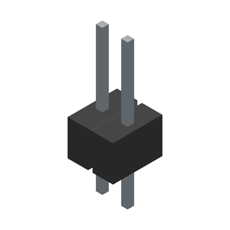 Board Connector, 2 Contact(s), 1 Row(s), Male, Straight, 0.098 inch Pitch, Solder Terminal, Polarized Lck, White Insulator, Receptacle,