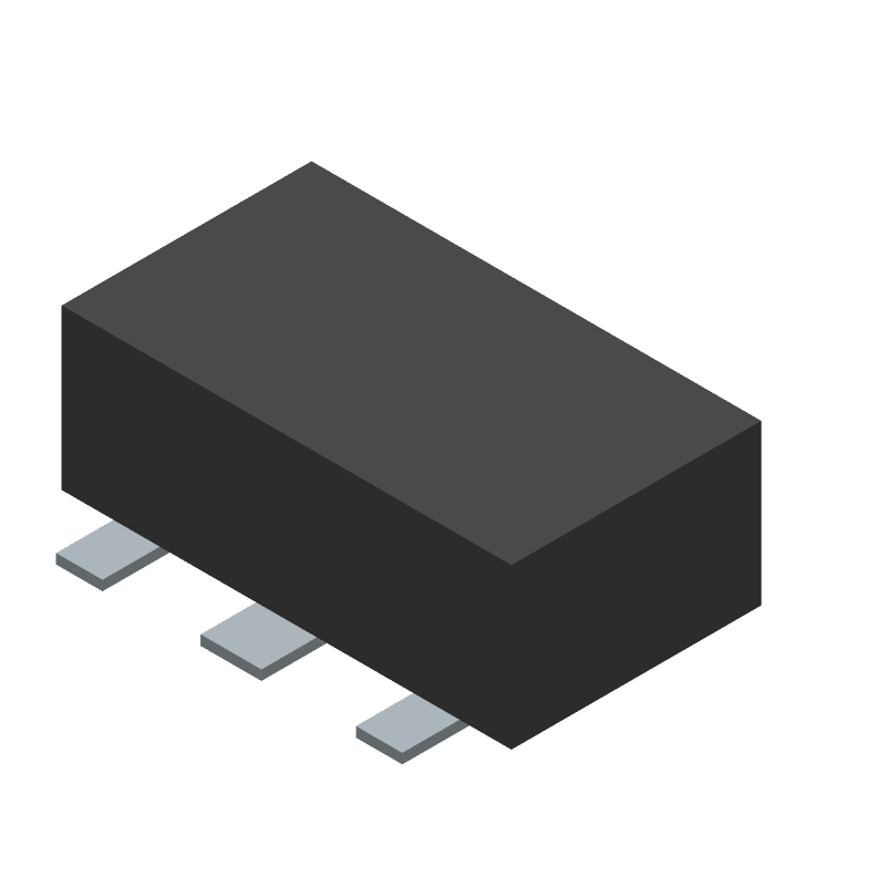 Small Signal Bipolar Transistor, 1A I(C), 80V V(BR)CEO, 1-Element, NPN, Silicon,