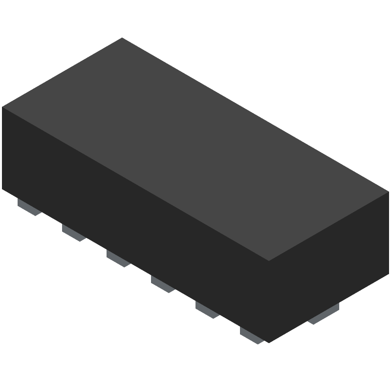 Automotive 6-channel EMI filter for LCD display application 12-SON -40 to 125