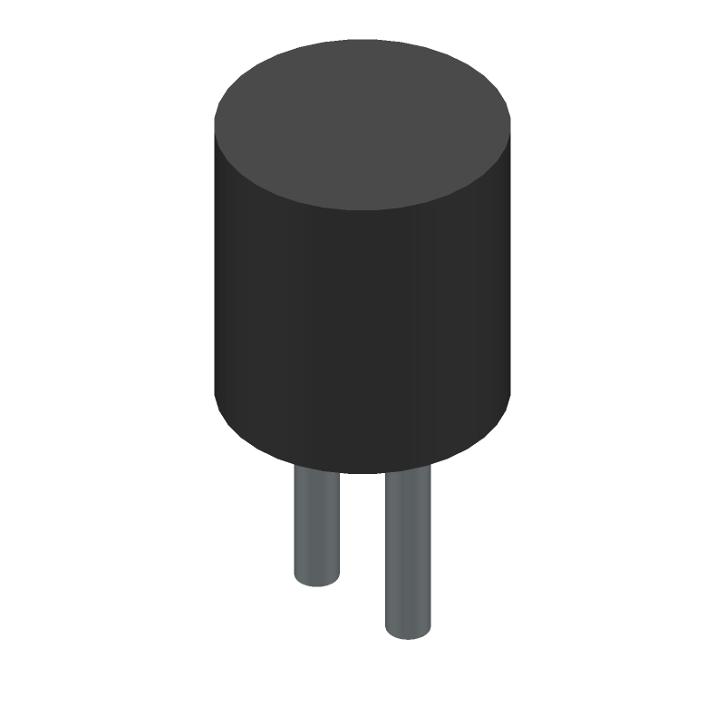 Green T-1 3mm Diffused Tinted LED, 2mA, 1.9V, 50°