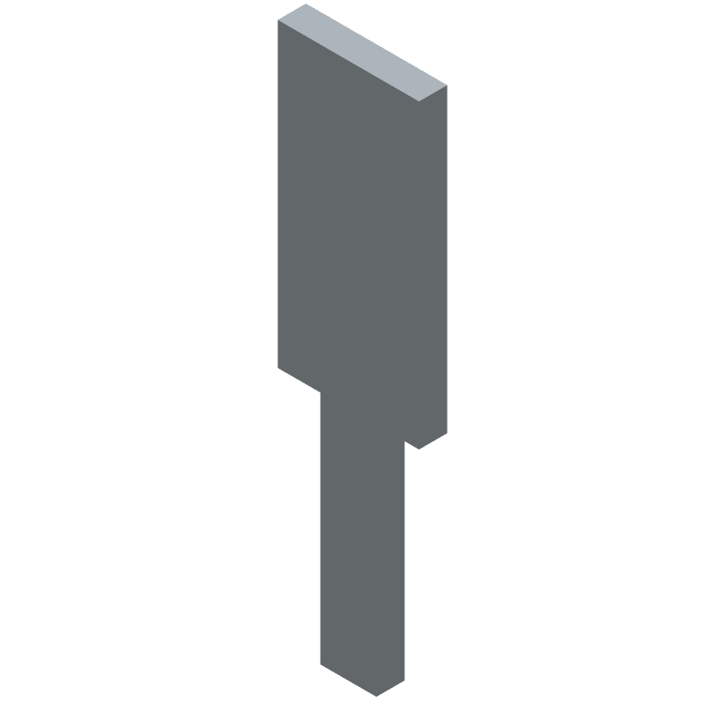 Brass Tin Plated Interconnects, 0.445" H x 0.118" W