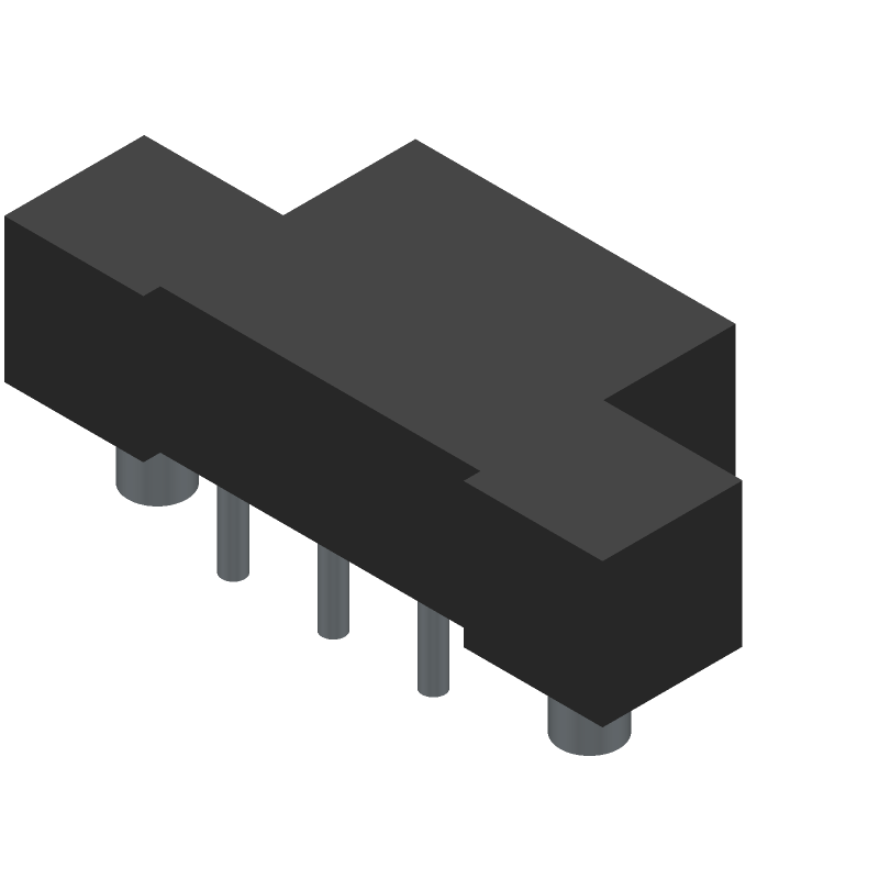 3 Pos 600V 19A Wire-to-Board Power Connector, Right Angle, Tin
