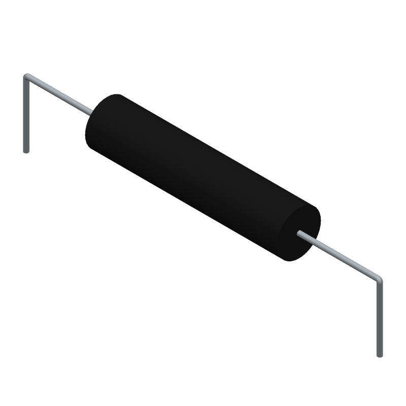 10W 1kR 5% Wirewound Resistor, Axial, 250°C