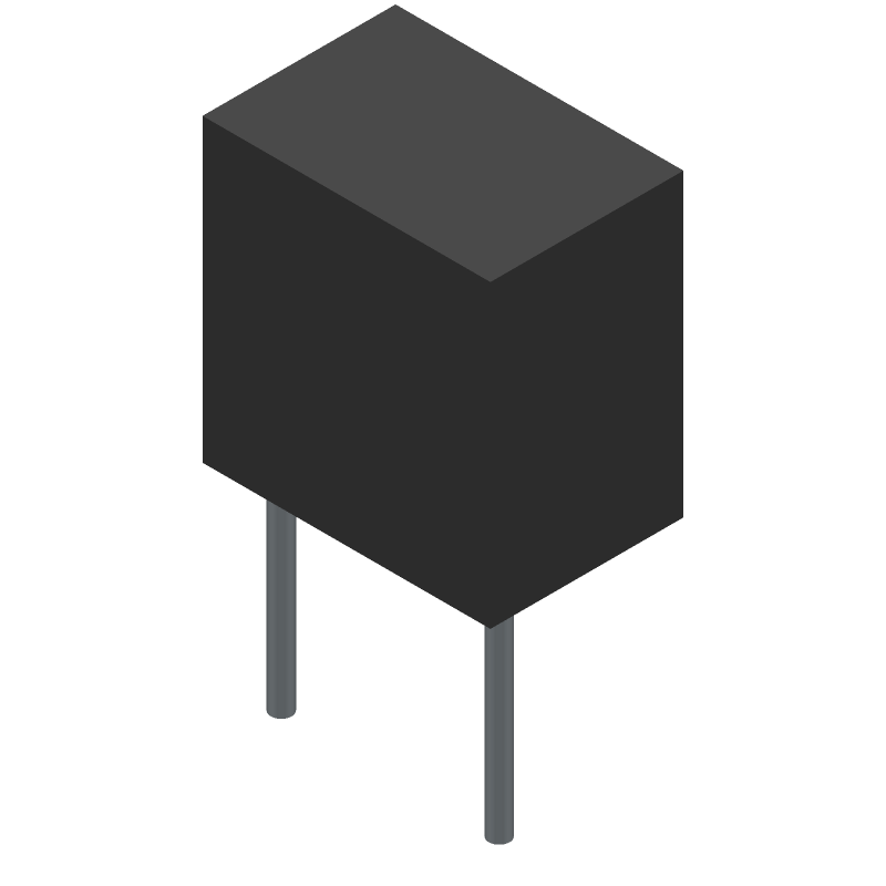 Cermet Trimmer Potentiometer, 1MR, 10%, 0.25W, 12 Turn, Through Hole
