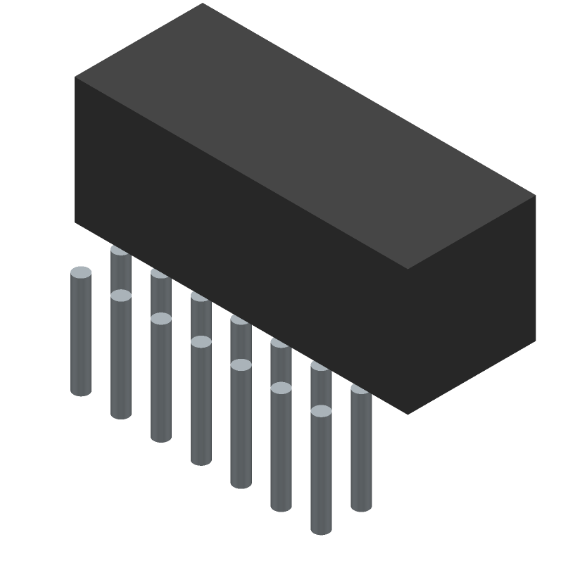 Conn Shrouded Header (4 Sides) HDR 14 POS 2mm Solder RA Side Entry Thru-Hole Milli-Grid™ Tube