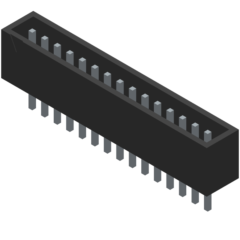 Board Connector, 15 Contact(s), 1 Row(s), Male, Straight, Solder Terminal, ROHS COMPLIANT
