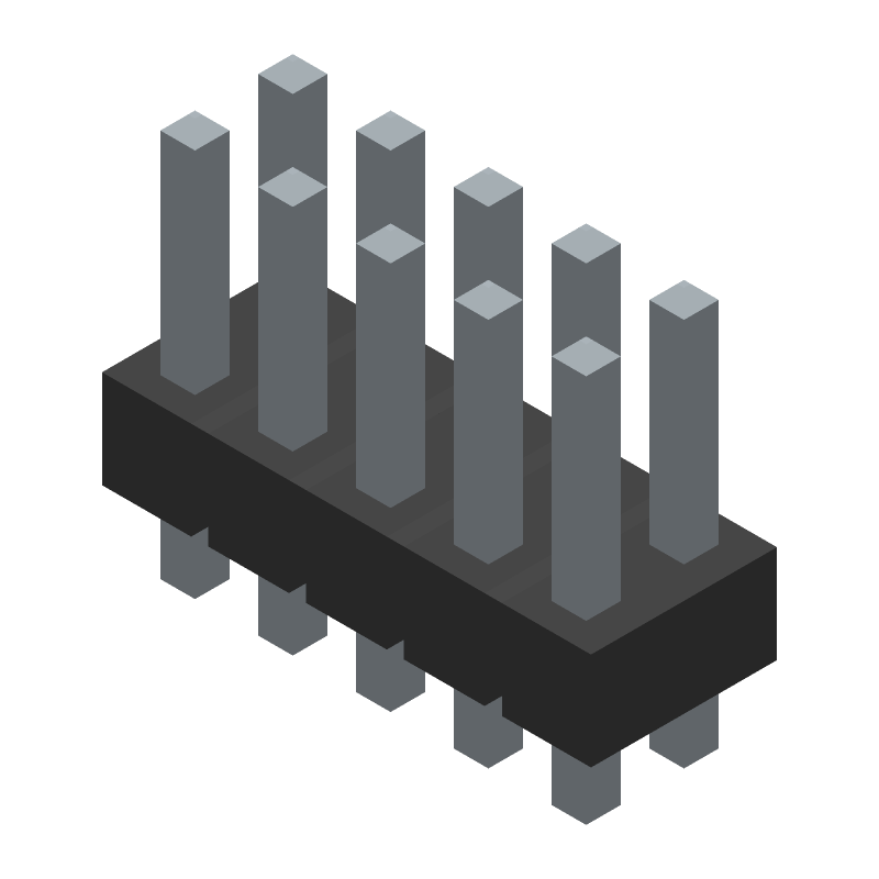 Conn Unshrouded Header HDR 10 POS 2.54mm Solder ST Top Entry Thru-Hole BergStik® Bulk