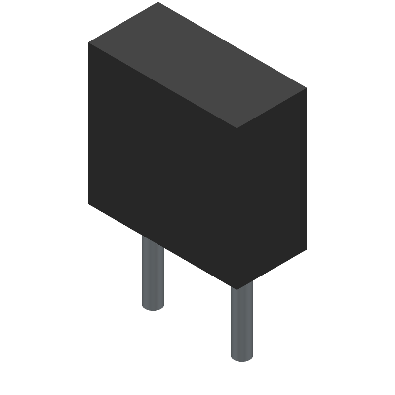 Time Delay Fuse 1A 250V Radial 8.5x4x8mm Thermoplastic Ammo