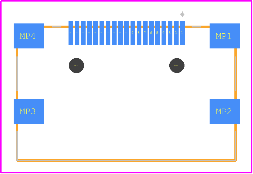 MD60X-19P - Hirose PCB footprint - Other - Other - MD60X-19P-1