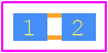 CRCW0402453RFKTD - Vishay PCB footprint - Resistor Chip - Resistor Chip - CRCW0402