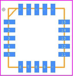 AS7264N-BLGT - ams OSRAM PCB footprint - Quad Flat No-Lead - Quad Flat No-Lead - AS7264N-BLGT-1