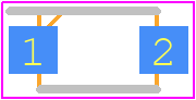 US1DWF-7 - Diodes Incorporated PCB footprint - Small Outline Diode Flat Lead - Small Outline Diode Flat Lead - SOD123F_1