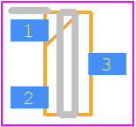 NUP1301,215 - Nexperia PCB footprint - SOT23 (3-Pin) - SOT23 (3-Pin) - SOT23 (TO-236)