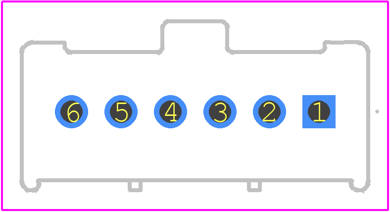 DF1EC-6P-2.5DSA(36) - Hirose PCB footprint - Other - Other - DF1EC-6P-2.5DSA(36)-2