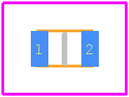 BLM21PG331BH1D - Murata Electronics PCB footprint - Other - Other - BLM21_3 L=2.0 W=1.25 T=0.85