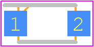 SS110LHR3G - Taiwan Semiconductor PCB footprint - Small Outline Diode Flat Lead - Small Outline Diode Flat Lead - Sub SMA