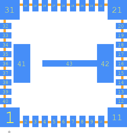 LMZ31707RVQR - Texas Instruments PCB footprint - Other - Other - RVQ (S-PB3QFN-N42)