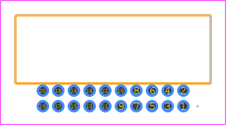 TFM-110-01-S-D-RA - SAMTEC PCB footprint - Other - Other - TFM-110-01-XXX-D-RA